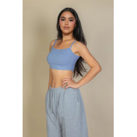 Ribbed Knit Cami Crop Top