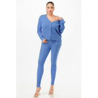 Cable Sweater Cardigan 2pc Set