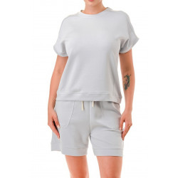Air Cotton Monochrome Tee And Shorts Set