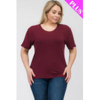 Plus Size Basic Short Sleeve T-shirt