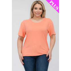 Plus Size Basic Short Sleeve T-shirt