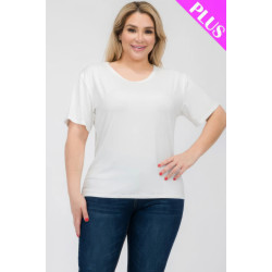 Plus Size Basic Short Sleeve T-shirt
