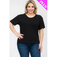 Plus Size Basic Short Sleeve T-shirt