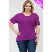 Plus Size Basic Short Sleeve T-shirt