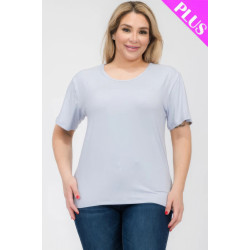 Plus Size Basic Short Sleeve T-shirt