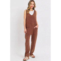 Mineral Washed Summer Jumpsuit