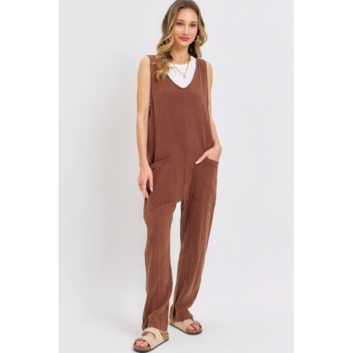 Mineral Washed Summer Jumpsuit