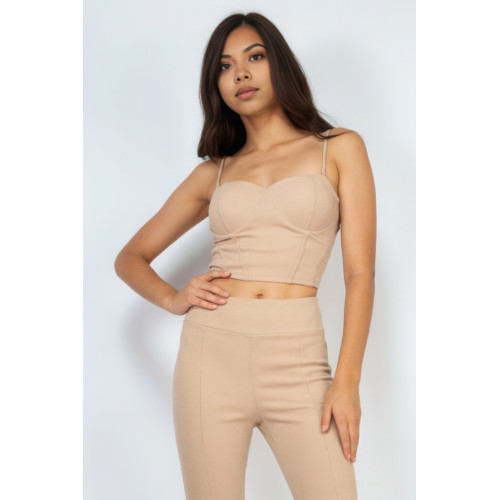 Corset Bustier Sweetheart Crop Top