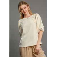 Puff Sleeve Knit Top