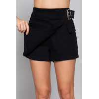 Waist Belted Cargo Skort