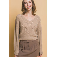 Pearl details sweater
