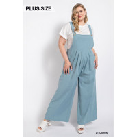 Pintuck detail overall with side pockets