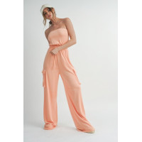 Tube Top  Jumpsuit Romper