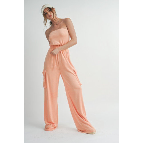 Tube Top  Jumpsuit Romper