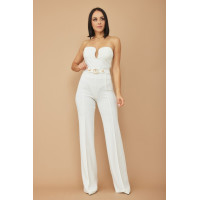 Cg Buckle And Button Detail Pants