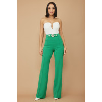 Cg Buckle And Button Detail Pants