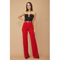 Cg Buckle And Button Detail Pants