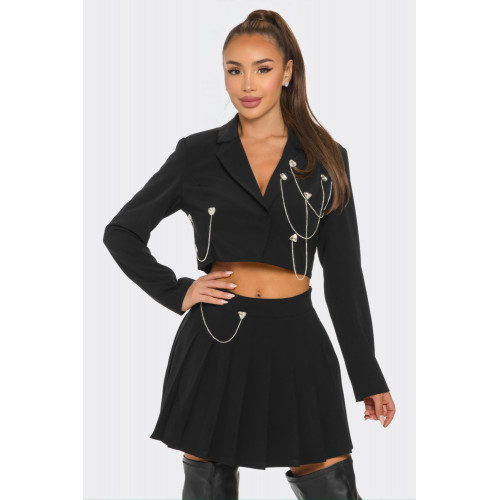 Pleated Skirt Set