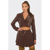 Pleated Skirt Set