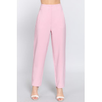 High Waist Pintuck Detail Long Pants
