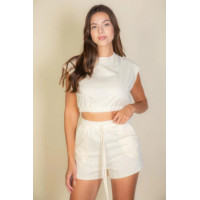 Cap Sleeve Top And Shorts Sets