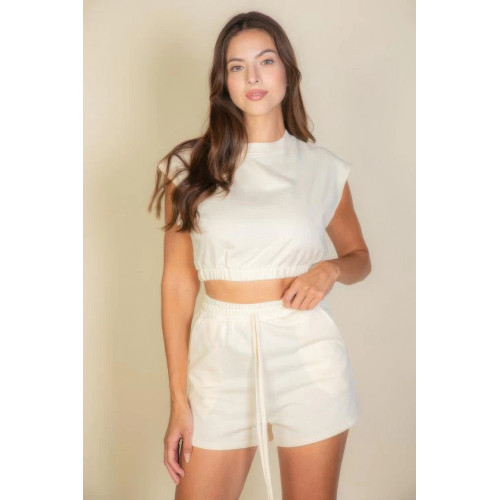 Cap Sleeve Top And Shorts Sets