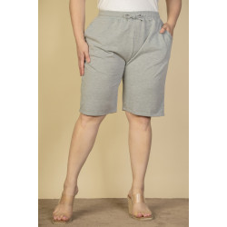 Plus Size French Terry Bermuda Shorts
