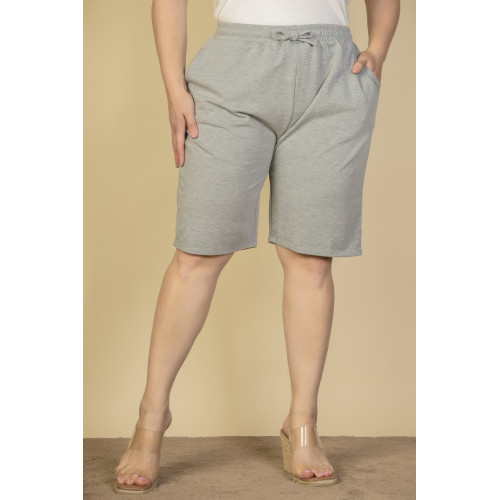 Plus Size French Terry Bermuda Shorts