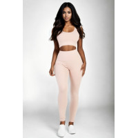 Ribbed Crop Top & Leggings Set