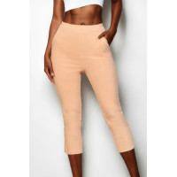 Slit Hem Cropped Pants