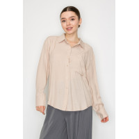 Button Down Collared Linen Shirt
