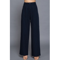 Pin Stripe Woven Straight Pants
