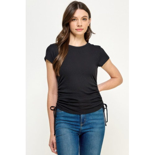Side Ruched Detail Top