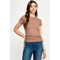 Side Ruched Detail Top