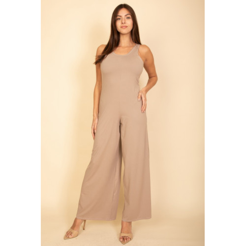 Sleeveless Tank Wide Leg Jumpsuit
