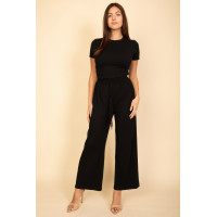 Relaxed Fit Top And Wide-leg Pants Set