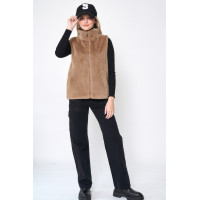 Solid Faux Fur Vest