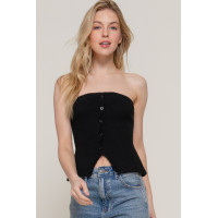 Button Down Tube Spring Sweater