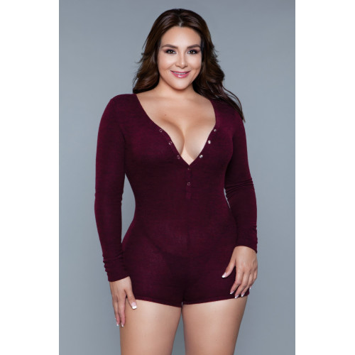 Nala Romper Burgundy