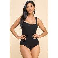 Square Neck Double Layered Tank Bodysuit