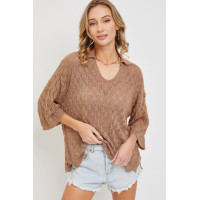 Pointelle Knit Top
