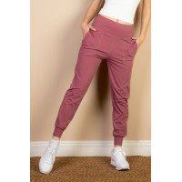 High Waisted Wide Waistband Joggers