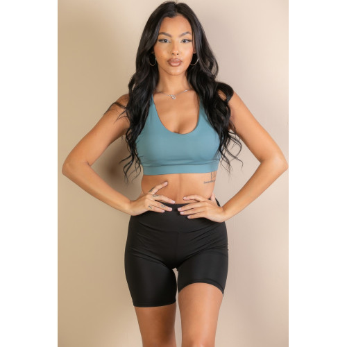 Criss Cross Back Sports Bra
