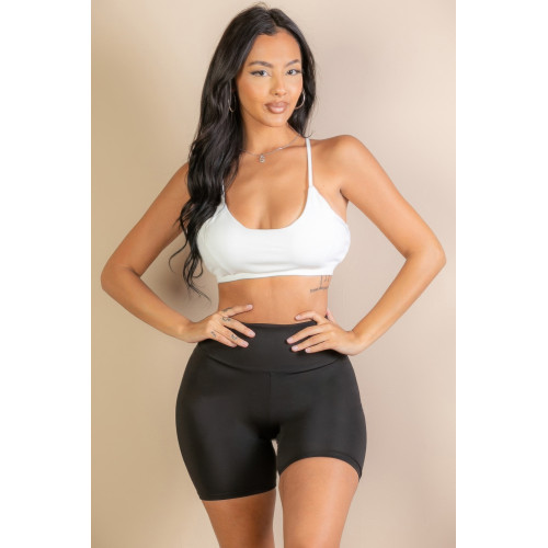 Racerback Cutout Sports Bra