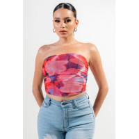 Mesh Print Top