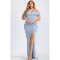 Plus Off Shoulder Party Maxi Dress