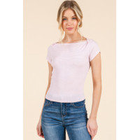 Boat Neck Striped Tee
