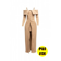 Plus Size Long Length Top & Skirt Leggings Set