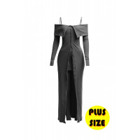 Plus Size Long Length Top & Skirt Leggings Set