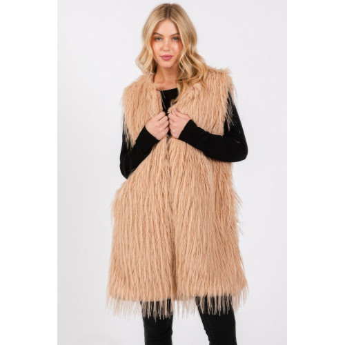 Faux Fur Pocket Vest